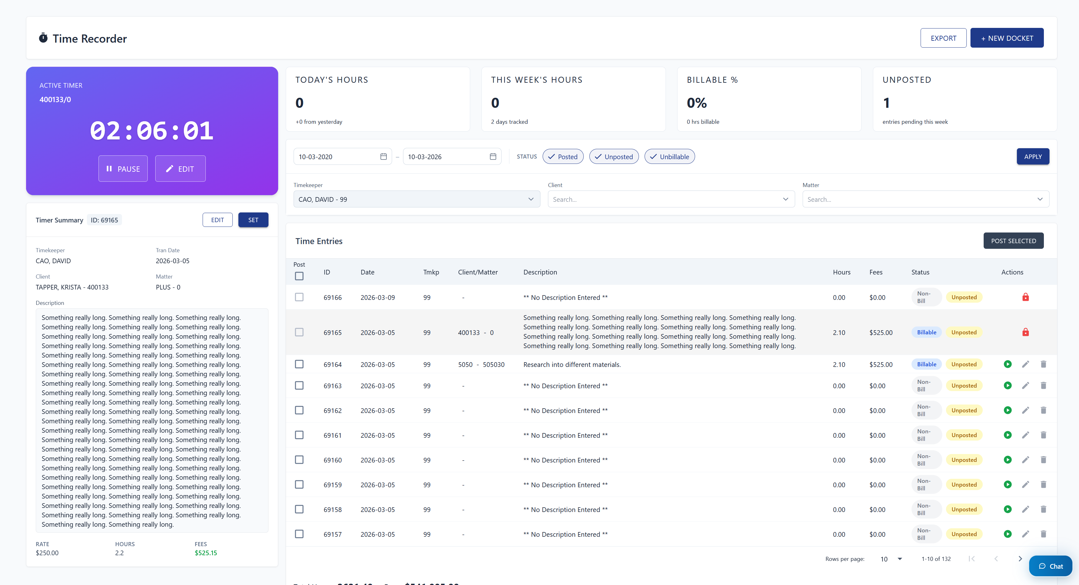 Actions column with play and edit buttons